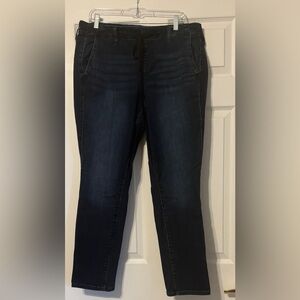 Torrid Pull-On Weekend Straight  Soft Mid-Rise Jean, Dark wash, Size 14-16 (1X)